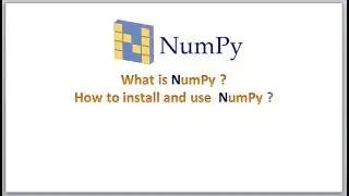 Python-NumPy | Video -1 | Introduction to numpy python library