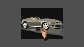 How To Draw a CAR BMW Z3
