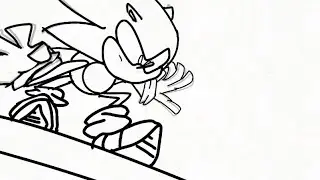 Short sonic flipaclip animation