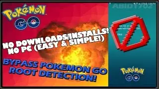 BYPASS POKEMON GO ROOT DETECTOR!! (ANY Rooted Android Phones!) (No downloads/installs) FAST & EASY!