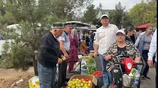Часть 1 Узбекистан! Наманган! Субботний базар в микрорайоне (Зелёный рынок)