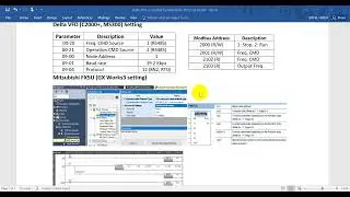 Delta VFD controlled by Mitsubishi FX5U via RS485