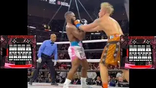 Round 5 - Moment Tyron Woodley gains momentum & almost FINISHES Jake Paul!!