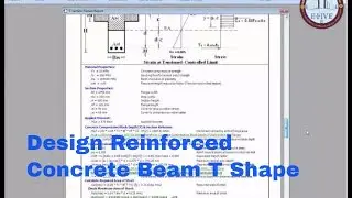 Design  Reinforced Concrete Beam T Shape
