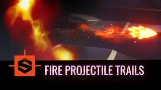 VFX Fire Projectile Trail Texture  Substance Designer