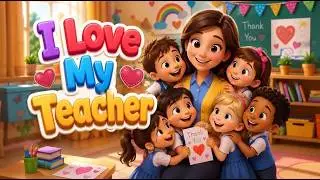 💕 I Love My Teacher | Teacher’s Day Song | Heartwarming Kids Song for Preschool & Kindergarten