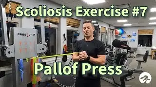10 Simple Scoliosis Exercises #7: Pallof Press