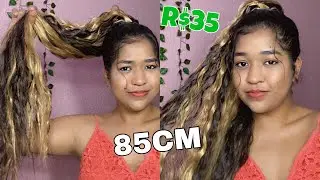 COMPREI UM RABO DE CAVALO BARATINHO DA SHOPEE! Esse é ENORME e tem mechas!
