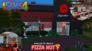 ✨BRAND NEW✨ | PIZZA HUT BUILD +LINK🍕#sims4 #simsbuild #blacksimmer