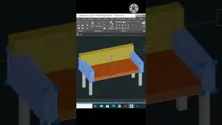 quick 3d drawing sofa in autocad ||#shorts  #autocad