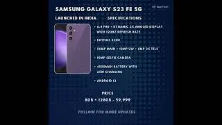 Samsung Galaxy S23 FE - Unveiling The New FE From #samsung