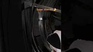 Slow-mo cut! 👀 Coil of steel release! 👌 #slowmotion #machine #factory #satisfying