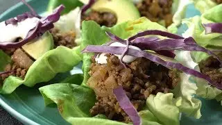 Taco Lettuce Wraps with Ground Beef