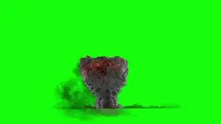 explosion 3 with sound green screen