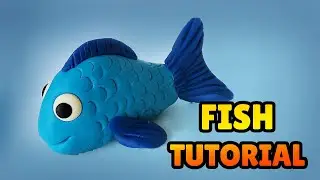 🔴 How to Make a FISH - How to Make Easy Polymer Clay, Fondant Tutorial DIY