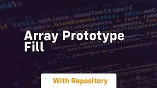 array prototype fill