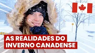 Minha primeira TEMPESTADE DE NEVE no CANADÁ! ❄️ Como fica a cidade? Vem conferir! 😱