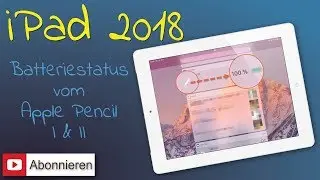 Apple Pencil Batterieanzeige auf dem iPad