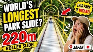 Exploring Japan's Navel Park! A 220-Meter Mega Roller Slide & Space Playground [Vlog]