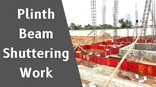 Plinth Beam Shuttering Work | Ground level plinth beam construction | 
