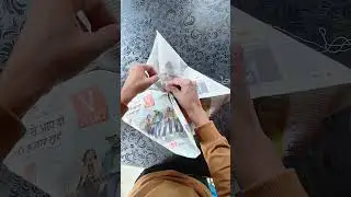 Hot Air Balloon using Newspaper#shorts #amazingscienceexperiment 🔥🔥 #entertainment #viralvideo