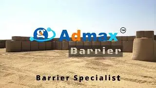 Admax Military Barrier - Defense Barrier - Flood Barrier - Rapid Deployment - Blast Wall Barrier