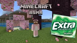 ASMR Minecraft| Underwater Cherry Blossom House! (Gum Chewing + Controller Sounds) 🎮