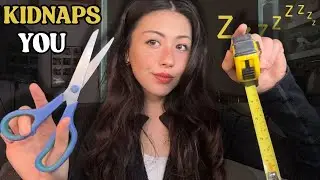 ASMRtist Kidnaps you (invisible clips, spit painting, phantom flash, measuring…)