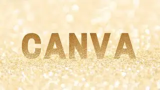 Golden text effect in Canva