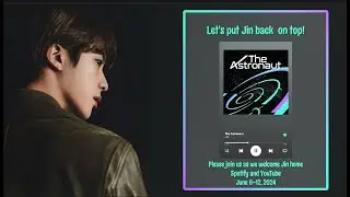 Please join me in welcoming Jin home by streaming 