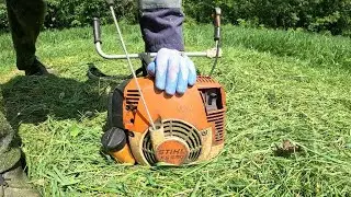 ✅ Stihl FS 450 - String Trimmer - Mowing the Grass