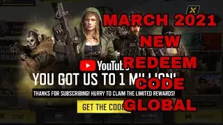 *NEW* March 2021 Redeem Code Cod Mobile Global | Codm Global Redemption Code 2021 | Redeem Code CODM