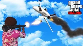RPG V.S PLANES - GTA Online Funny Moments
