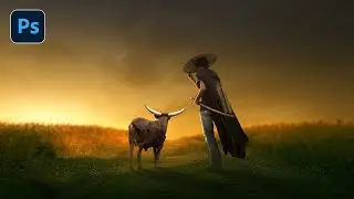 Photoshop for Beginners - Photo Manipulation of a Herdsman