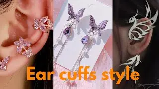 fancy ear cuffs |casual |classic|trendy ear cuff style and ideas @fabways
