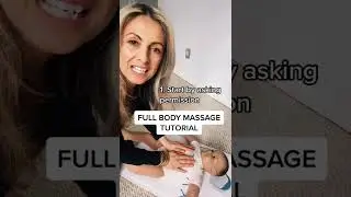 Baby Tips |  Full baby massage in 60 seconds! #babymassage #babytips #babyhacks
