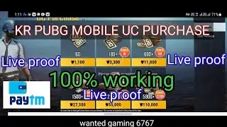 How to purchase uc in KR version || 100% working Live proof ||