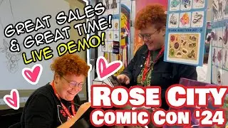 My Favorite Travel Con! | Rose City Comic Con '24 Artist Alley Vlog & Cost Breakdown