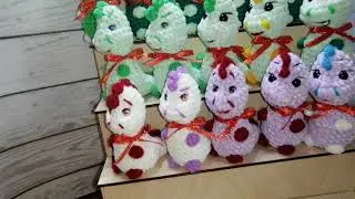 Много драконов, связала заказ. Новогодние подарки.