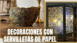 DECORACIONES CON SERVILLETAS DE PAPEL