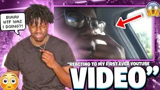 REACTING TO MY FIRST EVER YOUTUBE VIDEO! | gradi