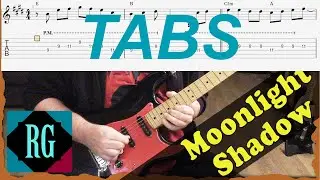 ★ How to really play Moonlight Shadow with TABS + Guitar Pro Lesson