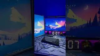 Winter themed setup❄️🥶☃️ || #gamingsetup#gamingcontent#pc#gamingpc