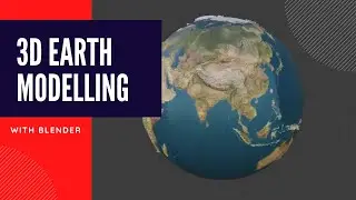 3D Earth modelling || Topography model || Blender Basics ||