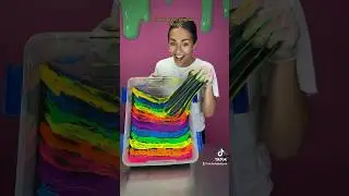 I added EVERY RAINBOW COLOR to the BLACKEST SLIME😱🌈🖤#slime shopnicholejacklyne.com