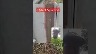 1, 2 , 3 , 4 , 5 Spacers on Guardrail