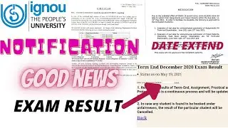 #ignou #ignouNewUpdate #ignouExamResult #assignment #Result | New notifications for IGNOU students |