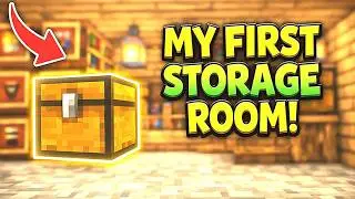 My First Storage Room in Minecraft! | Beginner-Friendly Build