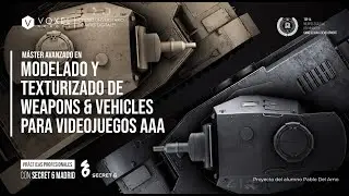 Portfolio Reel Máster Avanzado en Modelado y Texturizado de Weapons & Vehicles AAA para Videojuegos