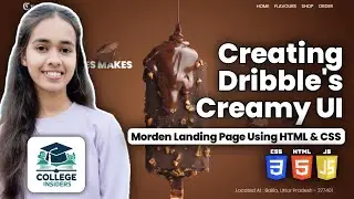 Modern Landing Page | Creammy UI | HTML | CSS | GSAP | Siddhi Singh
